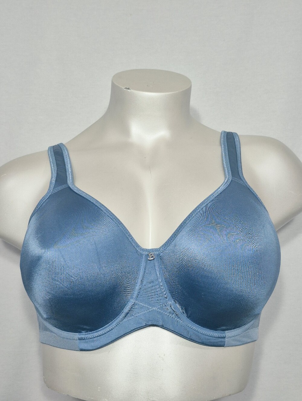 42D Breezies Unlined Seamless Cup Underwire Bra Steel Blue